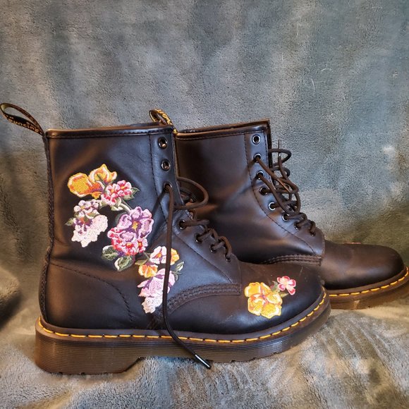 dr martens embroidered